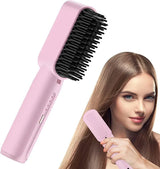 Rechargeable Portable Cordless Hair Straightener Brush