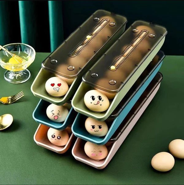 Narrow stack egg holder