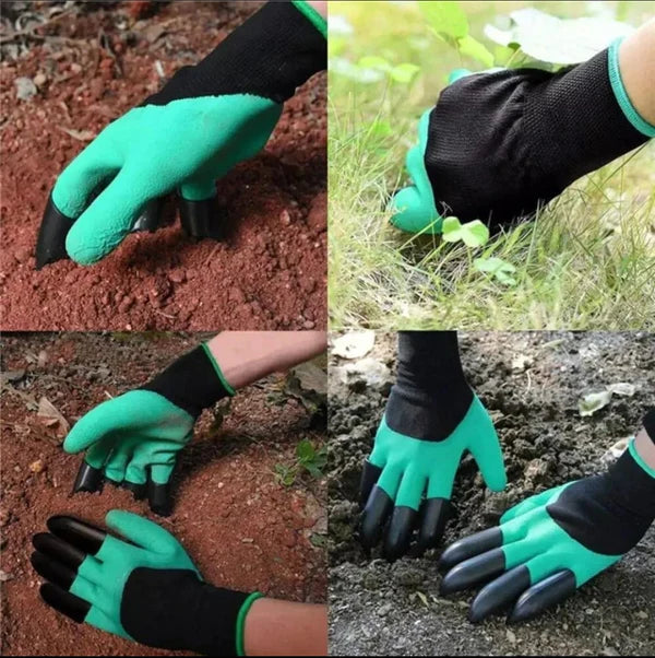 Gardening gloves with claws