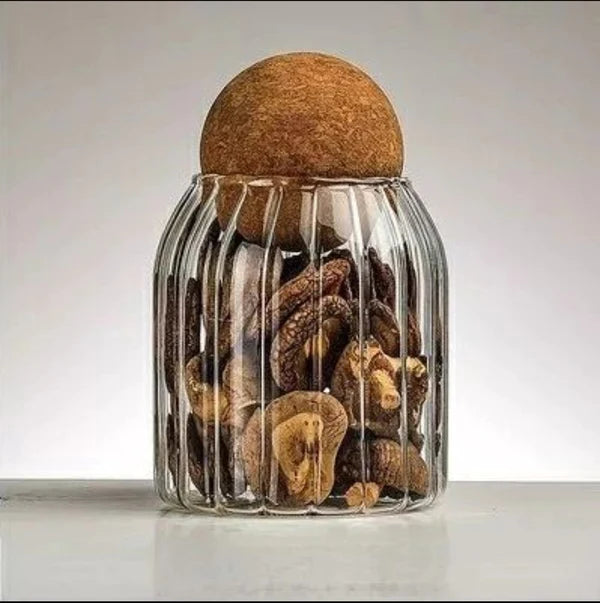 500 ml transparent glass storage jar