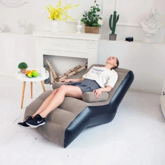 Inflatable S-shaped lazy sofa