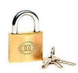 TRI CIRCLE BRASS PADLOCKS