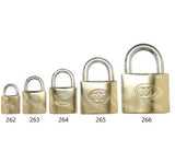 TRI CIRCLE BRASS PADLOCKS