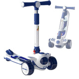 3 Wheeled Scooter for Kids, 2-in-1 Sit Stand Child Toy Kick Scooters