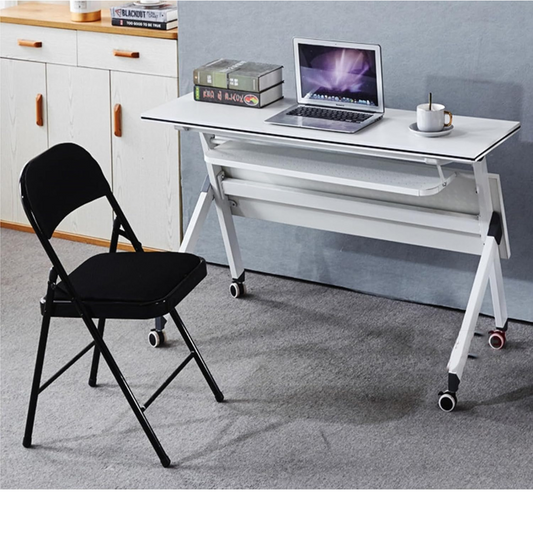 Foldable Study Desk Table laptop stand With Wheels
