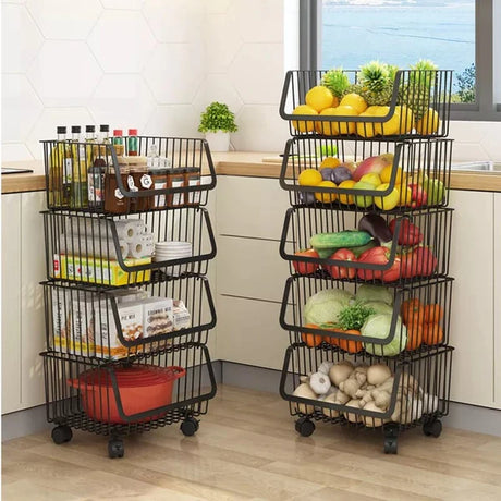 High Quality Metallic Veggies Rack