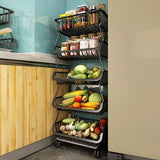 High Quality Metallic Veggies Rack