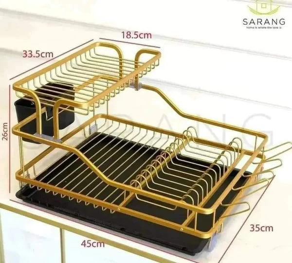 Premium quality aluminum dish drying rack