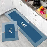 2pcs kitchen mats with rubber super non-slip underside