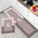 2pcs kitchen mats with rubber super non-slip underside