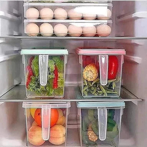 4L Handpull Clear Vegetable Fridge Containers