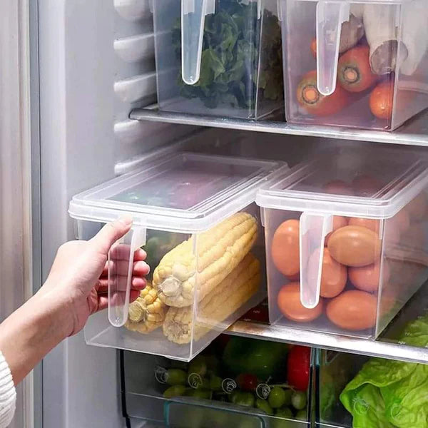 4L Handpull Clear Vegetable Fridge Containers