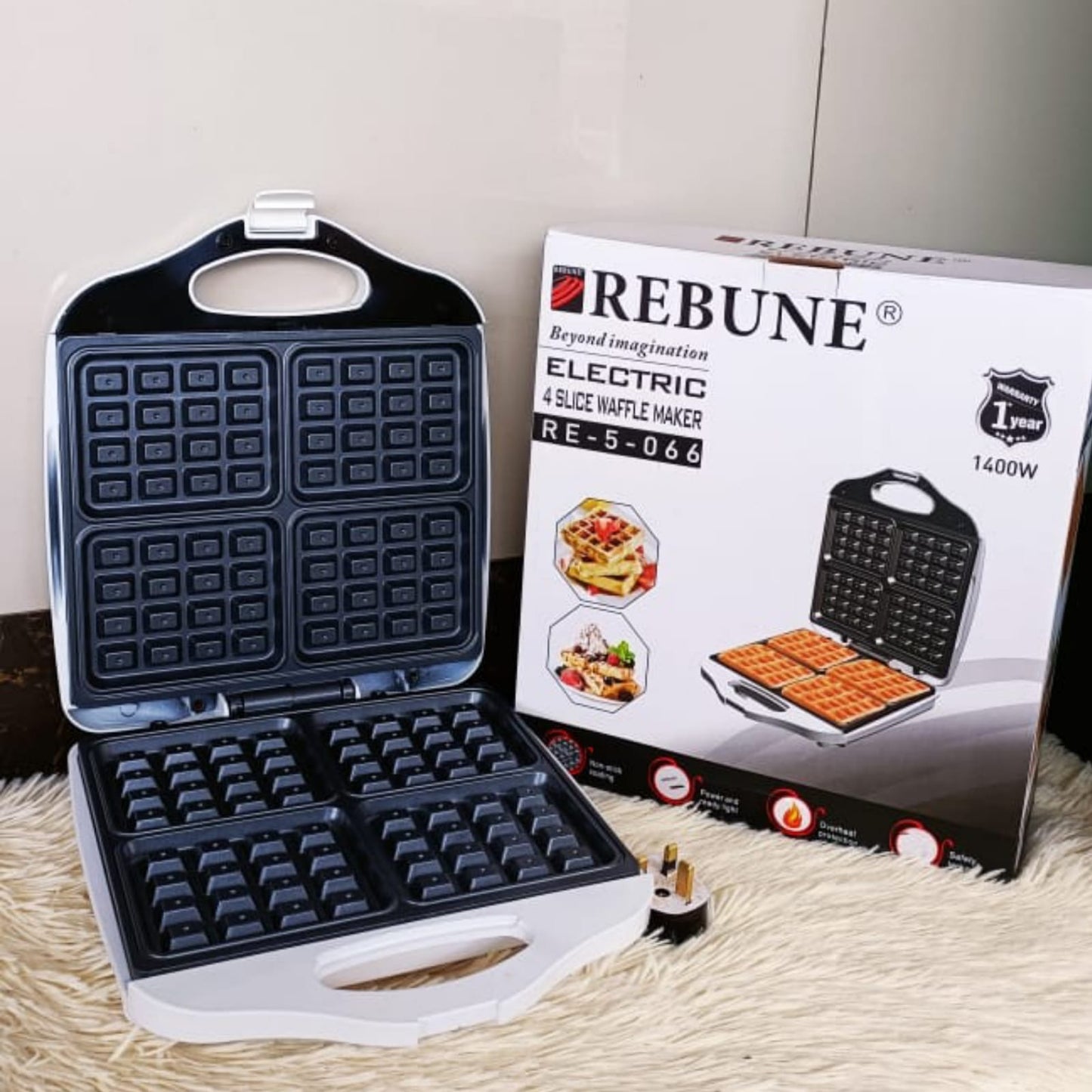 Rebune 4 slot waffle makers. Homelux Kenya