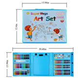 208 pcs kids super mega art set