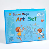 208 pcs kids super mega art set