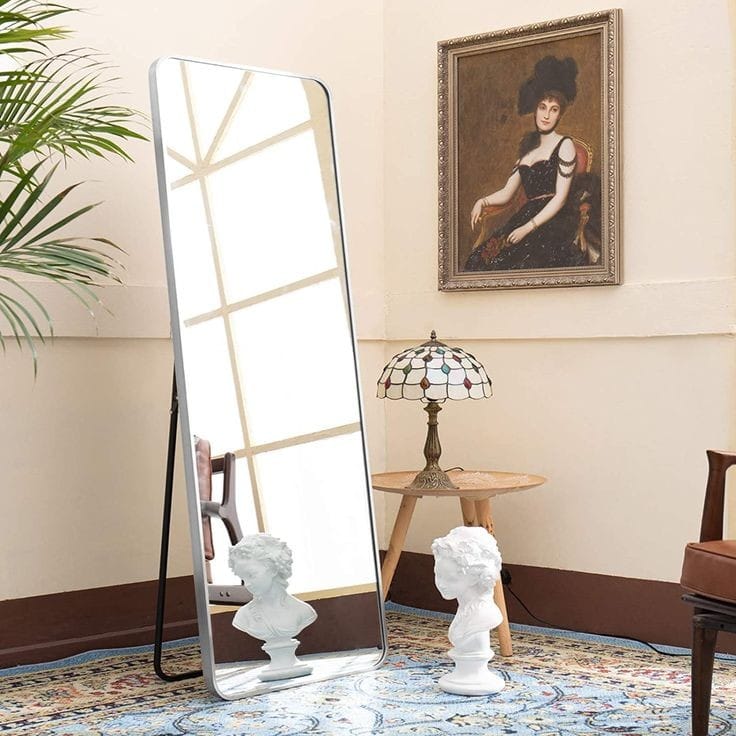 Unbreakable Full Length  Mirror with Metallic Frame