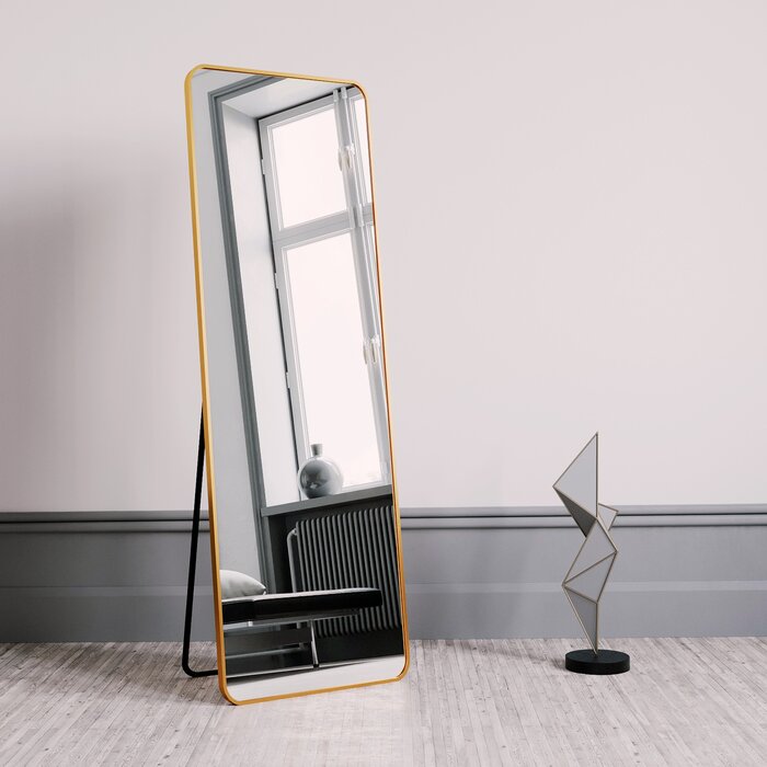 Unbreakable Full Length  Mirror with Metallic Frame