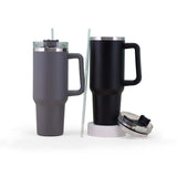 1.2 litre Stainless Steel Tumbler with Handle & Straw Lid