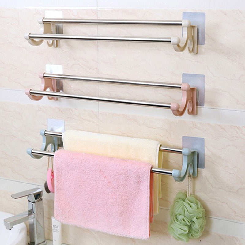 Stainless steel bathroom towel rack shelf