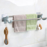 Stainless steel bathroom towel rack shelf