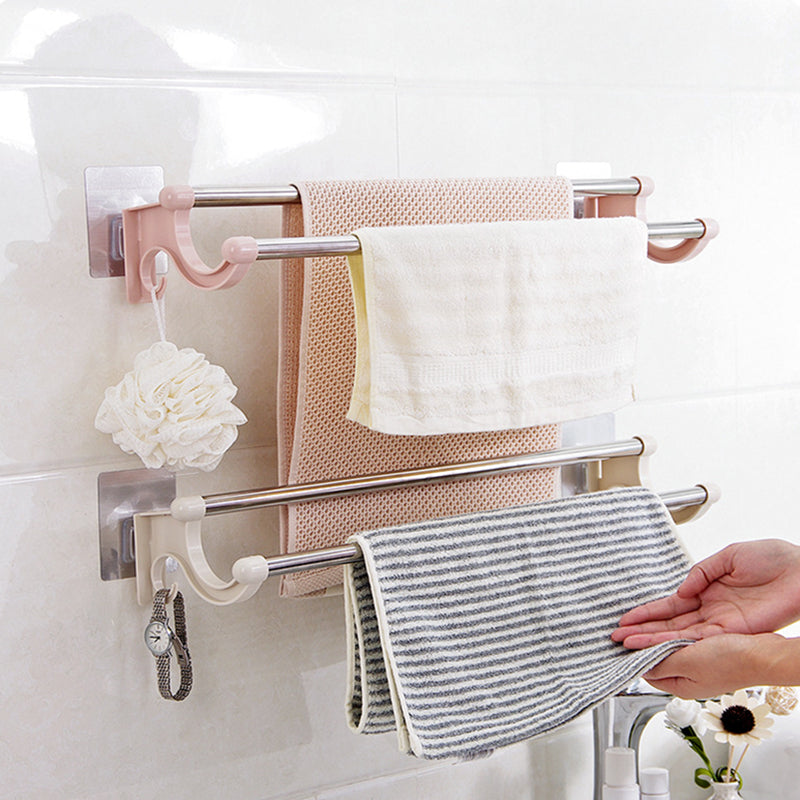 Stainless steel bathroom towel rack shelf