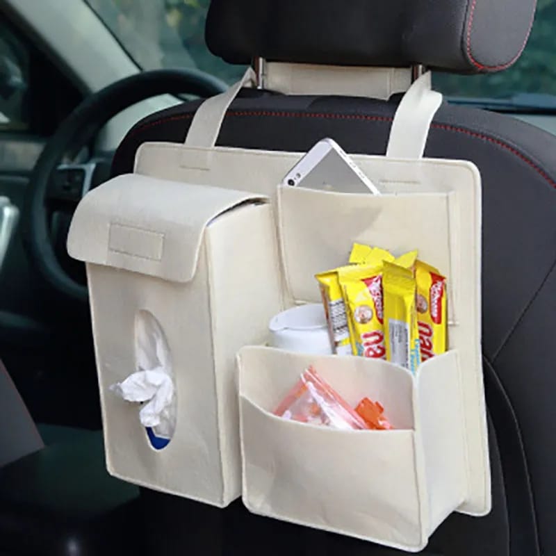 Canvas Material Car Back Seat Organizer