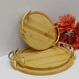 3 in 1 bamboo serving tray