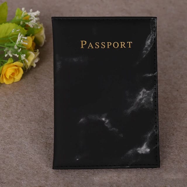 Pu leather passport cover.