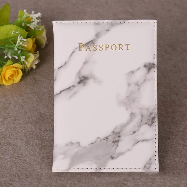 Pu leather passport cover.