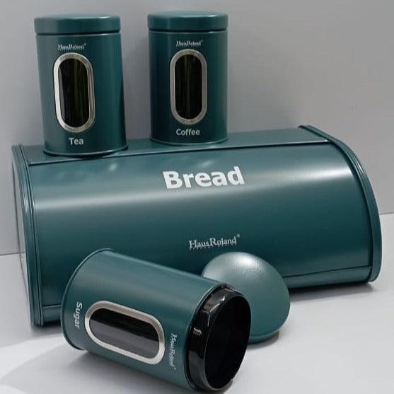 Bread storage bin with 3pcs canisters