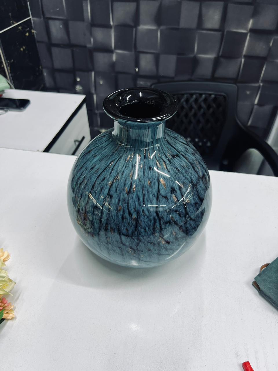 Heavy Glass Vase