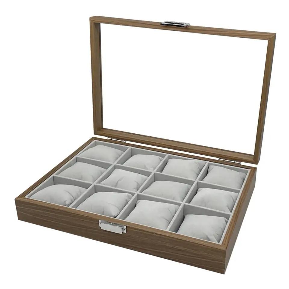 12pc Wooden Watch  Organizer