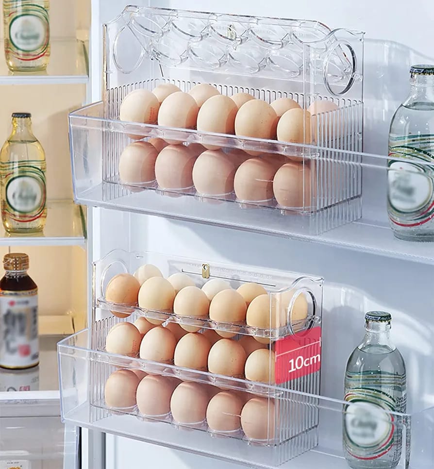 Transparent  Flip Egg Box Organizer