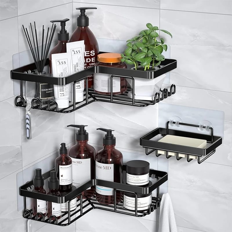 3pcs set  Heavy-duty Shower caddy shelf/Bathroom organizer