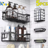 5pcs set Shower caddy shelf/Bathroom organizer.