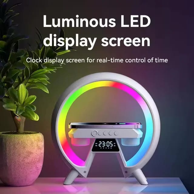 Wireless Charger/ Lamp led alarm table/Bluetooth Speaker