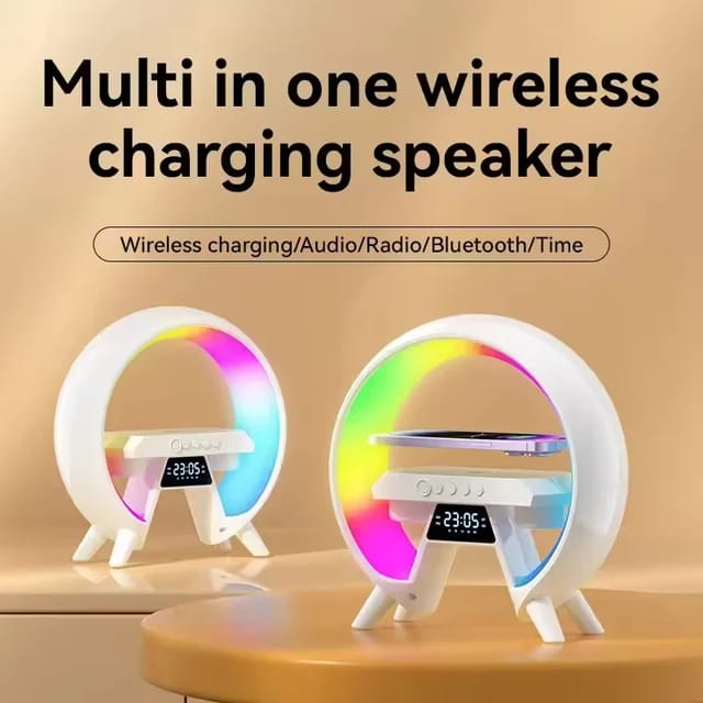 Wireless Charger/ Lamp led alarm table/Bluetooth Speaker