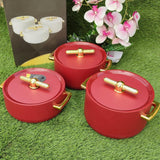 3 pcs Luxurious insulated Hotpots