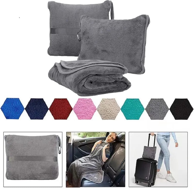 Multipurpose 2 in 1 travelling blanket