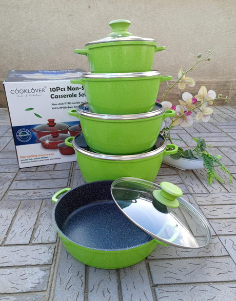 10pcs cooklover Granite cookware set.