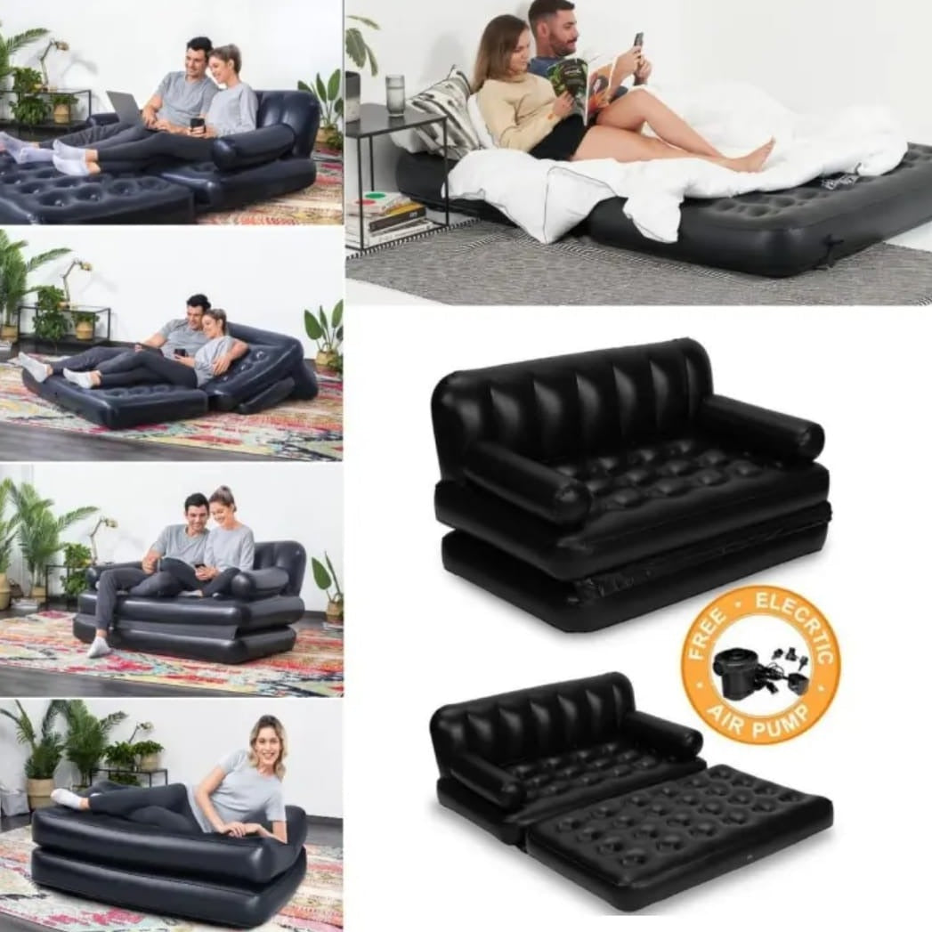 2 seater Bestway inflatable pullout sofa with Electric pump