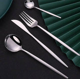 Slim Feng Silver Stainless Cutlery (24 pieces)