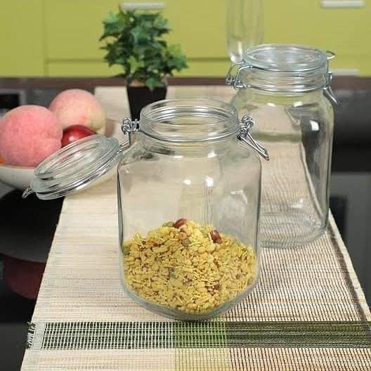 Bon Appetit Clip Glass Jar