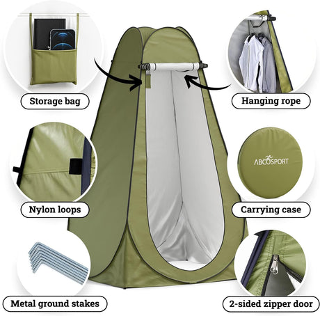 Camping shower tent