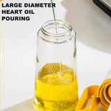 Transparent Glass Multifunctional Oil Dispenser with BBQ Brush Oil Dropper Bottle with Silicone Brush  Kitchen Tool