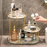 Light Luxury Storage Shelf/Cosmetics Toiletries Organizer.