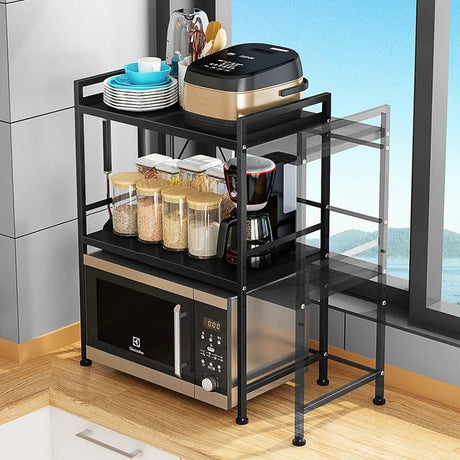 2Tier Telescopic Adjustable Microwave stand