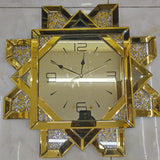 Classy crystal decorative mirrored Wall clock