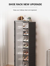 8-Layer 2024 shoe rack organizer with fabric dustproof cover