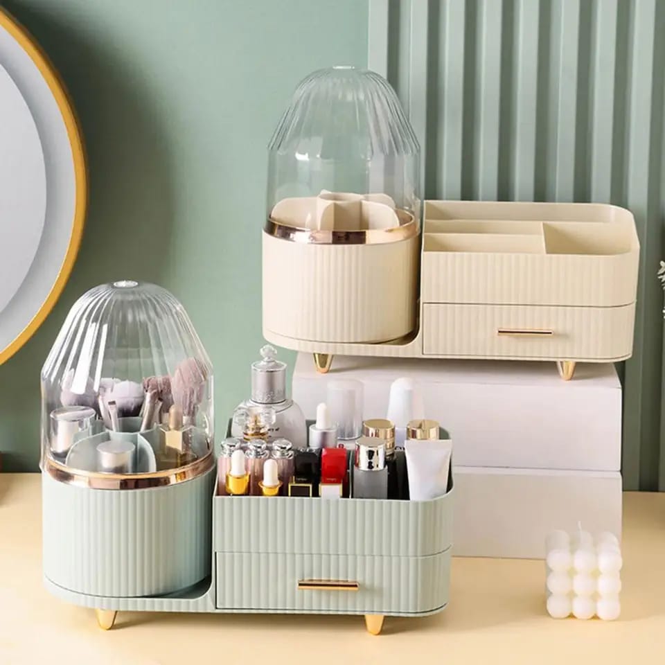 360° Rotating cosmetic storage organizer